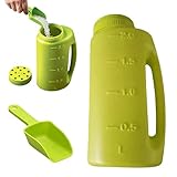 Hand Held Salt Spreader, 2L Handheld Grass Seed Spreader Shaker, Rock Salt Spreaders Gritter Ice Melt Dispenser with Scoop, Adjustable Lawn Feed Seed Grit Fertiliser Spreaders, for Garden Lawn