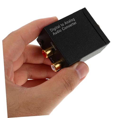 Convertidor digital analógico DAC con entrada coaxial óptica toslink para audio RV 3