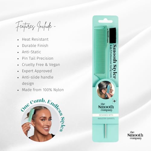 Peine profesional styling 4 en 1 para desenredar y seccionar miniatura 3