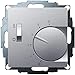 Produktbild Eberle UP-Raumregler UTE 1770 (Aluminium, 55x55 mm, 5-30C, AC 230V, 1Wechsler, 10A/5A , Schalter Heizen/Kühlen) 191870554702