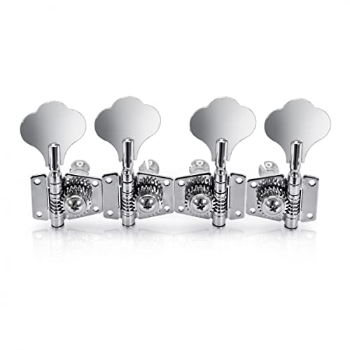 Chrome Machine Heads Tuning Pegs for Bass Guitar 2-a-side