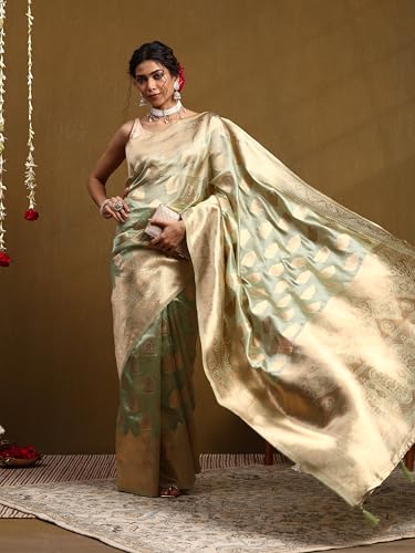 Garden Vareli banarasi silk saree – image 5