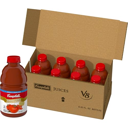 Campbell's Tomato Juice, 100% Tomato Juice, 32 oz Bottle