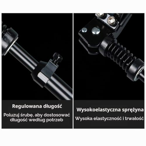 Wygodna i Solidna Podpórka, Regulowana Podpórka Boczna do Opon 16 Cali 20 Cali 24 Cali 26 Cali, Akcesoria Rowerowe (Stop aluminium)