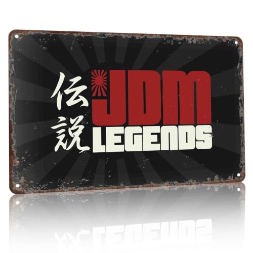 JDM Legends Metal Sign 8x12