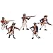 Woodland Scenics SP4454 1.5-Inch Scene Setters Figurine, Revolutionary War Soldiers, 5/Pack