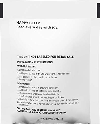 Amazon Brand - Happy Belly Instant Oatmeal, Maple And Brown Sugar, Pack Of 20 #TOP1