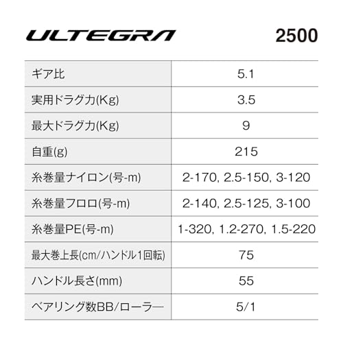 シマノ25アルテグラ2500 画像2