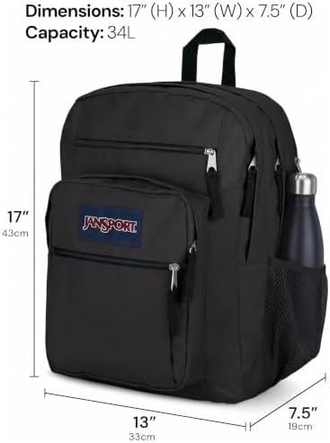 JanSport Laptop Backpack - Computer Bag with 2 Compartments, Ergonomic Shoulder Straps, 38.1 cm Laptop Sleeve, Haul Handle - View 7