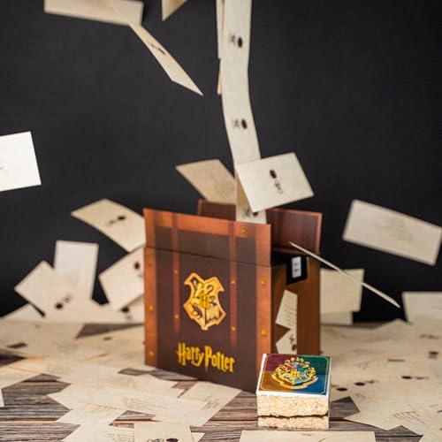Harry Potter Acceptance Letter Explosion Box by Send A Cake – Ready to Gift, No Assembly Needed – Includes Hogwarts House Crest Crispy Cake – Magical Birthday & Celebration Gift for Women, Men, Adults, Kids