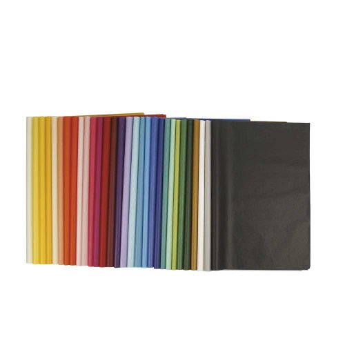 Carta Velina 50x70 Cm, 14 G, 300 Fogli Colorati Assortiti - Perfetta Per Pacchi Regalo, Decorazioni E Artigianato