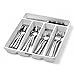 madesmart Classic Small Silverware Tray, White