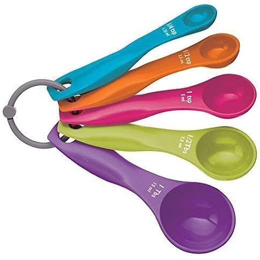 Garden Of Arts Mini Measuring SpoonMulticolour Set of 5