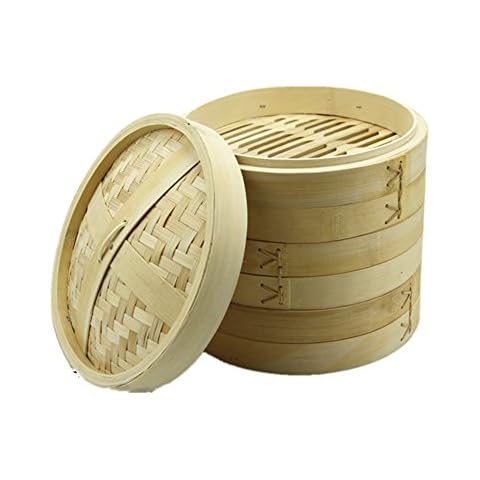 Xichengshidai Steamed bamboo Basket Steamer Chinese dessert Cooker Set Steamed dumplings multisize 1pcs Cover