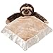 Bearington Baby Speedy Snuggler, Sloth Plush Stuffed Animal Security Blanket, Lovey 15"