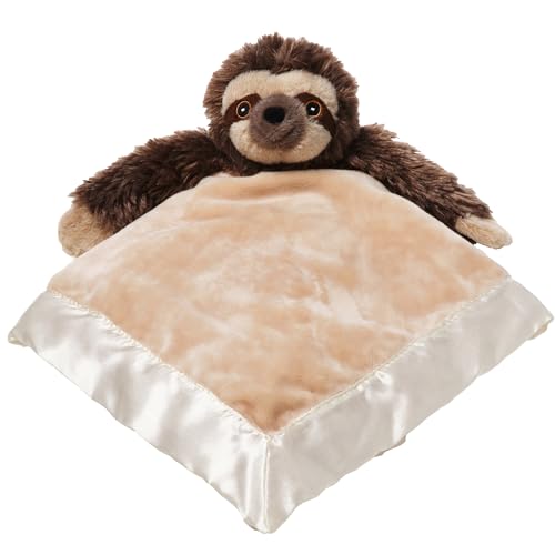 Image of Bearington Baby Speedster Snuggler, 15 Inch Sloth Plush Stuffed Animal Security Blanket Lovey for Babies
