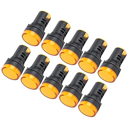 Luz indicadora de sinal amarelo, efeito de indicação perfeito Lâmpada indicadora de LED de alto bril