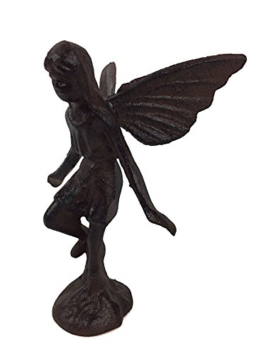 Dekofigur 'Elfe tanzend' aus Gusseisen, außergewöhnliche Dekoration für Haus und Garten