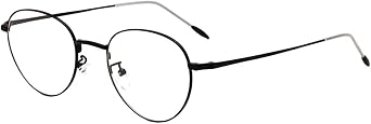 Men Women Oval Metal Frame Reading Glasses