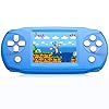 16 Bit Handheld Game Toys for Kids,3.2” IPS HD Big Screen,Built in 100 Video Games,Boys Girls Portable Rechargeable Gaming Device,Children’s Party Easter Birthday Xmas Gift (Blue)