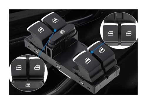 Interruptor maestro de ventana eléc... para VW Golf Passat Jetta Tiguan 6