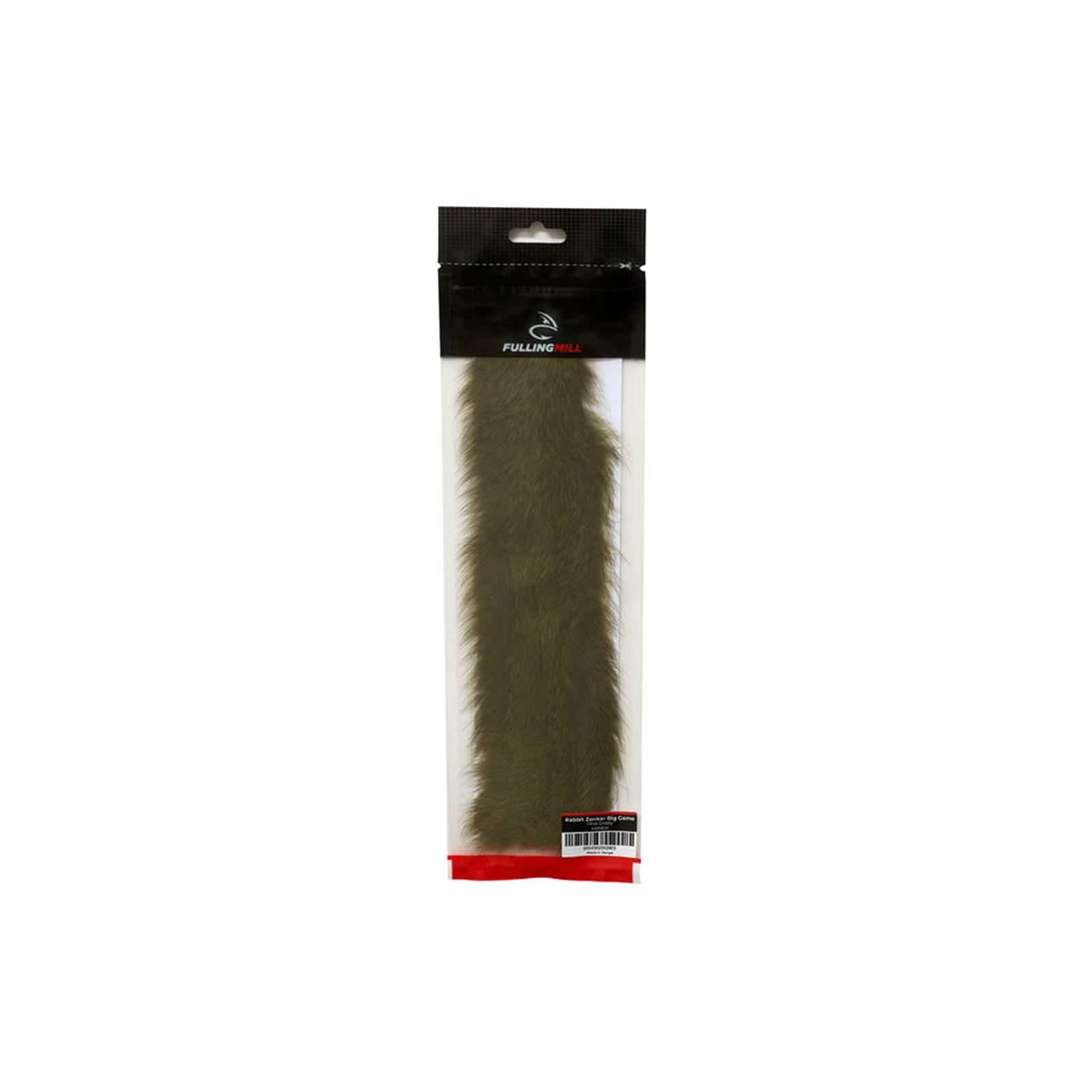 Fulling Mill Rabbit Zonker Big Game (Olive Grizzly)
