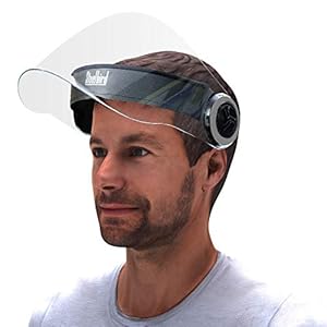 Steelbird YS-100 7Wings Unisex Helmet Visor Face Shield, Flip-Up Full Face Protector for Each and Everyone (Pack of 1)