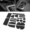Center Console Liner for Subaru Crosstrek Accessories 2024 2025 Impreza Accessories, for Crosstrek Cup Holder Mat Non-Slip Anti Dust Door Pocket Liners, 18Pcs Set Gray