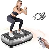 Vibration Plate Exercise Machine, 2026 EvoSpark Dual Motor Vibration Plate for Lymphatic Drainage, Whole Body Vibration Plates for Weight Loss, 450 Lbs Capacity Shake Fitness Platform