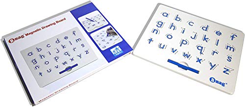 Lower Case Magnetic Letter Board,ABC Free Play Doodle Board Magnetic Letters Tracing Board,A to Z STEM Toys,Writing Learning Drawing Tablet with Stylus for Preschool,Toddler,Kids - Thumbnail 2