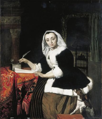 Art DéCorative Tableaux de prestige ZHAOSHAN : la finesse de Gabriel Metsu au bureau