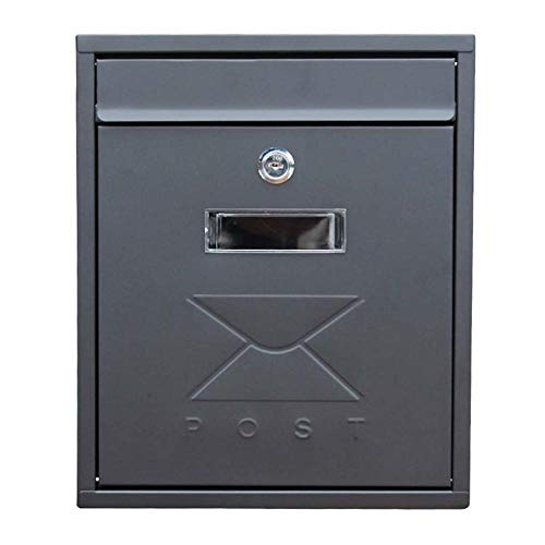 Wall Mounted Postbox Letterbox Mailbox Outdoor Weatherproof Parcel Drop