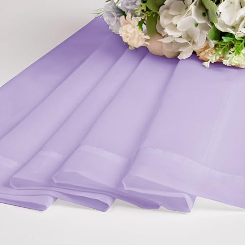 Chyhomenyc Tende Velate Color Lilla, Lunghe 114 Cm, 2 Pannelli, Con Tasca Per Asta Filtrante Della Luce, In Voile, Tende Corte Per Soggiorno, Camera Da Letto, Finestre Piccole, 106 X 114 Cm - 5