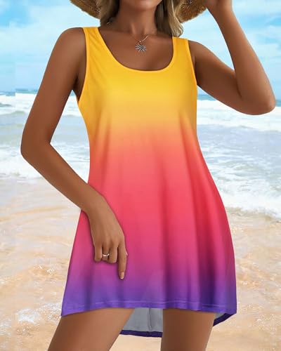 Image of Swimsuit Coverup for Women Bikini Sleeveless Beach Bathing Suit Cover Up