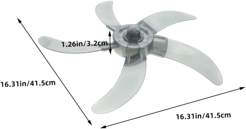Mobestech 2Pcs Replacement Fan Blades for Standing Fans Quiet Operation Versatile Compatibility with Wall Mounted and Table Fans Chic Design Electric Fan Leaves Parts