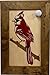 Bellewood Designs Red Cardinal Bird Gun Concealment Furniture - Handcrafted Hidden Gun Storage Wall Decor - Hidden Gun Shelf with Magnetic Lock for Quick Access