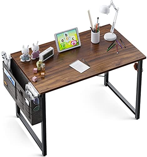 ODK 63 inch Super Large Computer Writing Desk Gaming Sturdy Home Office Desk, Work Desk with A Storage Bag and Headphone Hook, Vintage