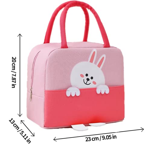 WUWYOUWL Lunch Bag,Cute Carton Insulated Lunch Box,Reusable Lunch Cooler Bags,Waterproof Lunchbag - Image 2