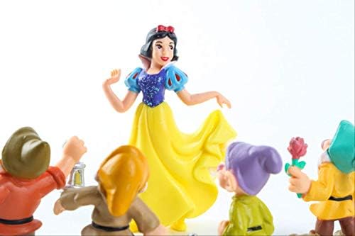 PRDECE Sculpture Home Decor For Statue Ornament Office Art Collectibles Figurine Snow White And The Seven Dwarfs Pvc Figures Toys Cake Topper Kids