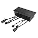Wiistar Hide-Table Power Data Center Table Pop up Connection Box with HDMI Network USB Tabletop Interconnect Box