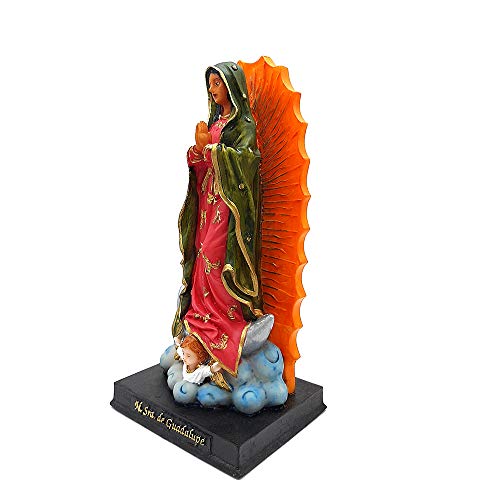 Imagem Nossa Senhora De Guadalupe Escultura de Resina 20 Cm