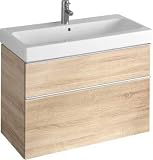 Keramag iCon Waschtischunterschrank 890 x 620 x 477 mm Korpus/Front: Holzstruktur Eiche Natur