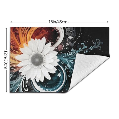 Set de table de cuisine résistant à la chaleur en vinyle lavable pour protéger la table