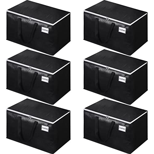 EpicTotes Extra Large Heavy Duty Moving Bags, 125L Packing Bags, 6 Pack
