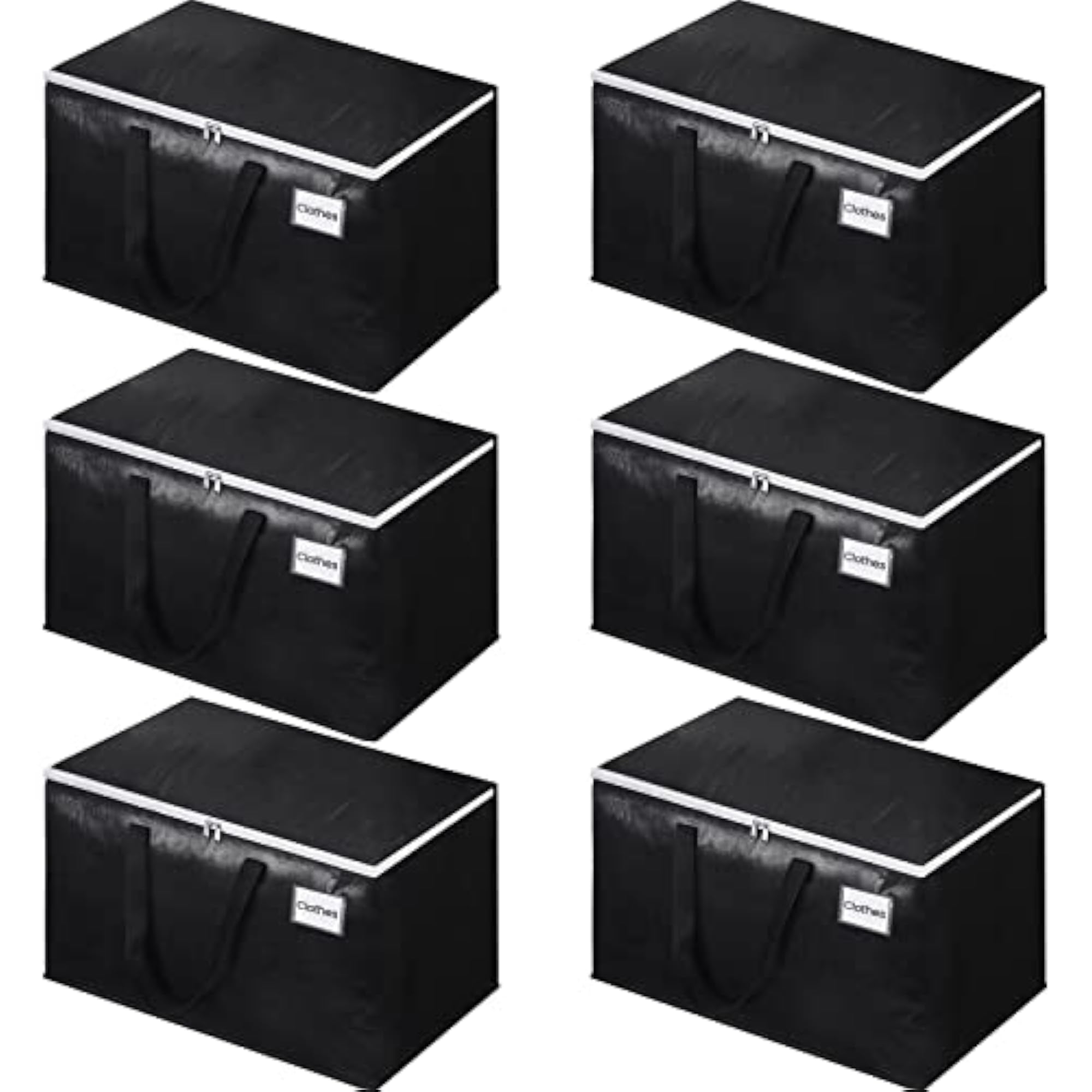 Extra Large Moving Boxes with Zipper, Storage Totes