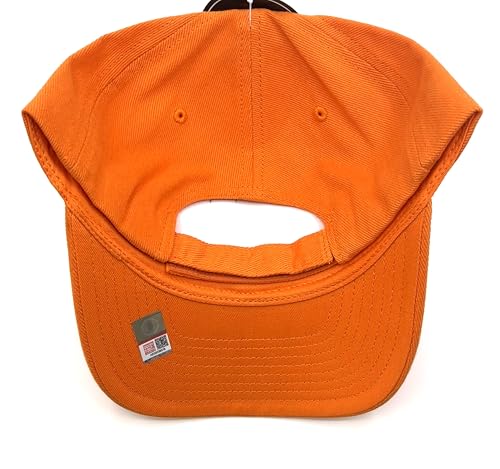 Gorra clásica ajustable con logo bordado naranja y blanco miniatura 2