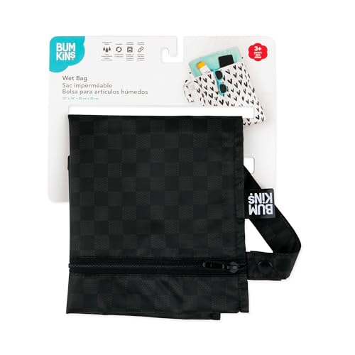 image for Bumkins Waterproof Wet Bag for Baby, Travel, Swim Suit, Cloth Diapers,