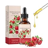 Granatapfelkernöl - Kaltgepresste Pomegranate Seed Oil für Gesicht, Körper, Haar - Verbessert die Elastizität der Haut, Fördert gesundes Haar, Feuchtigkeitsspendend Straffung Natürliches Körperöl