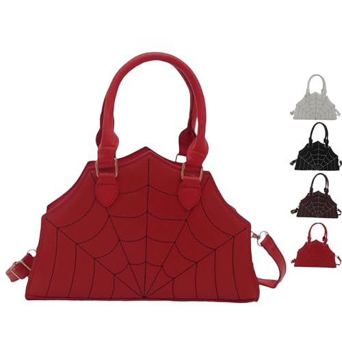 Halloween Purses for Women Novelty Spider Crossbody Shoulder Bags with Strap Stylish Retro Top Handle Handbag