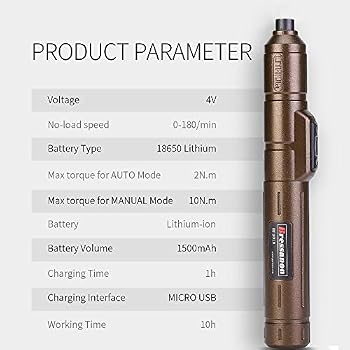 Bressanon 4V Cordless Electric 